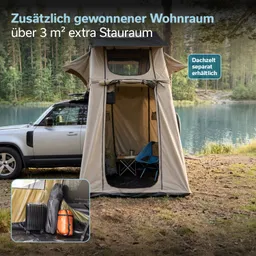 Dachzelt Freeland 240 x 140 Compact Vorzelt