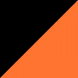 black/orange