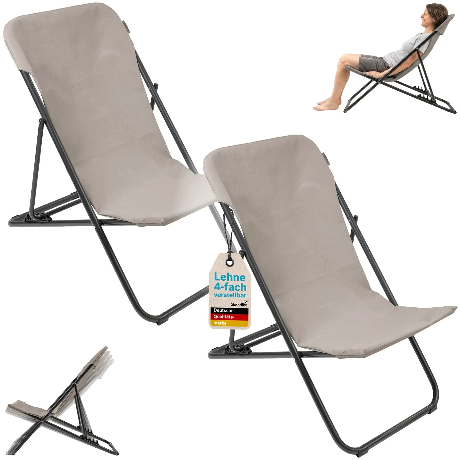Campingstuhl Solmo 2er-Set
