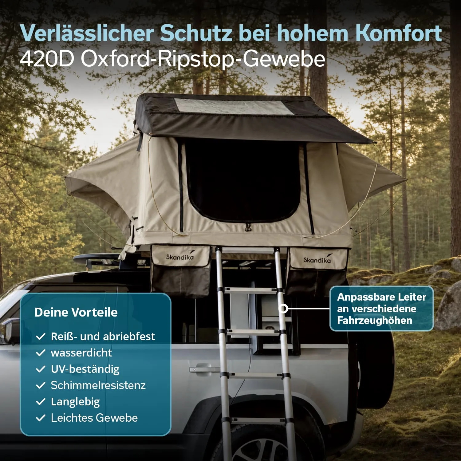 Dachzelt Freeland 240 x 140 Compact Plus