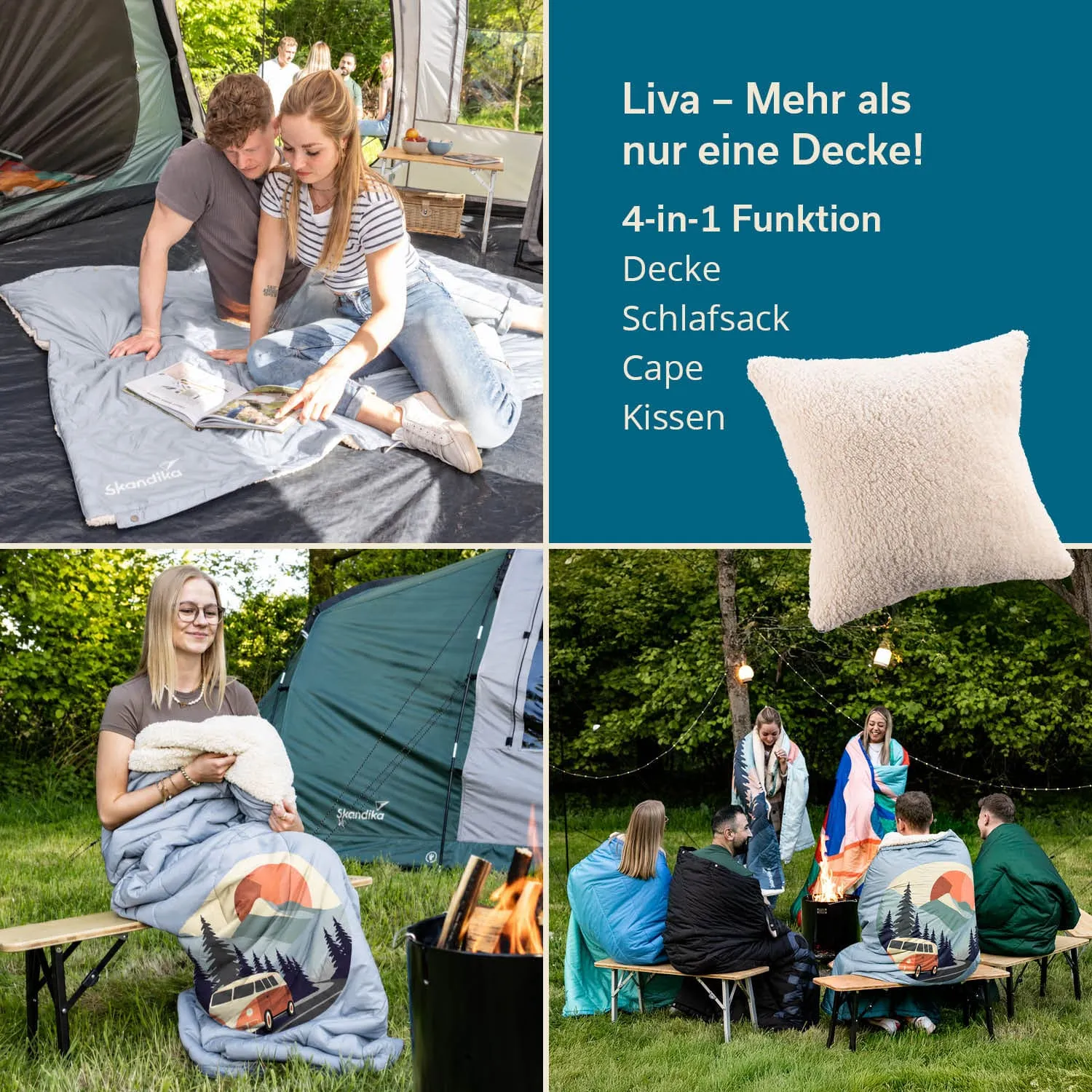 Campingdecke Liva 200 x 135