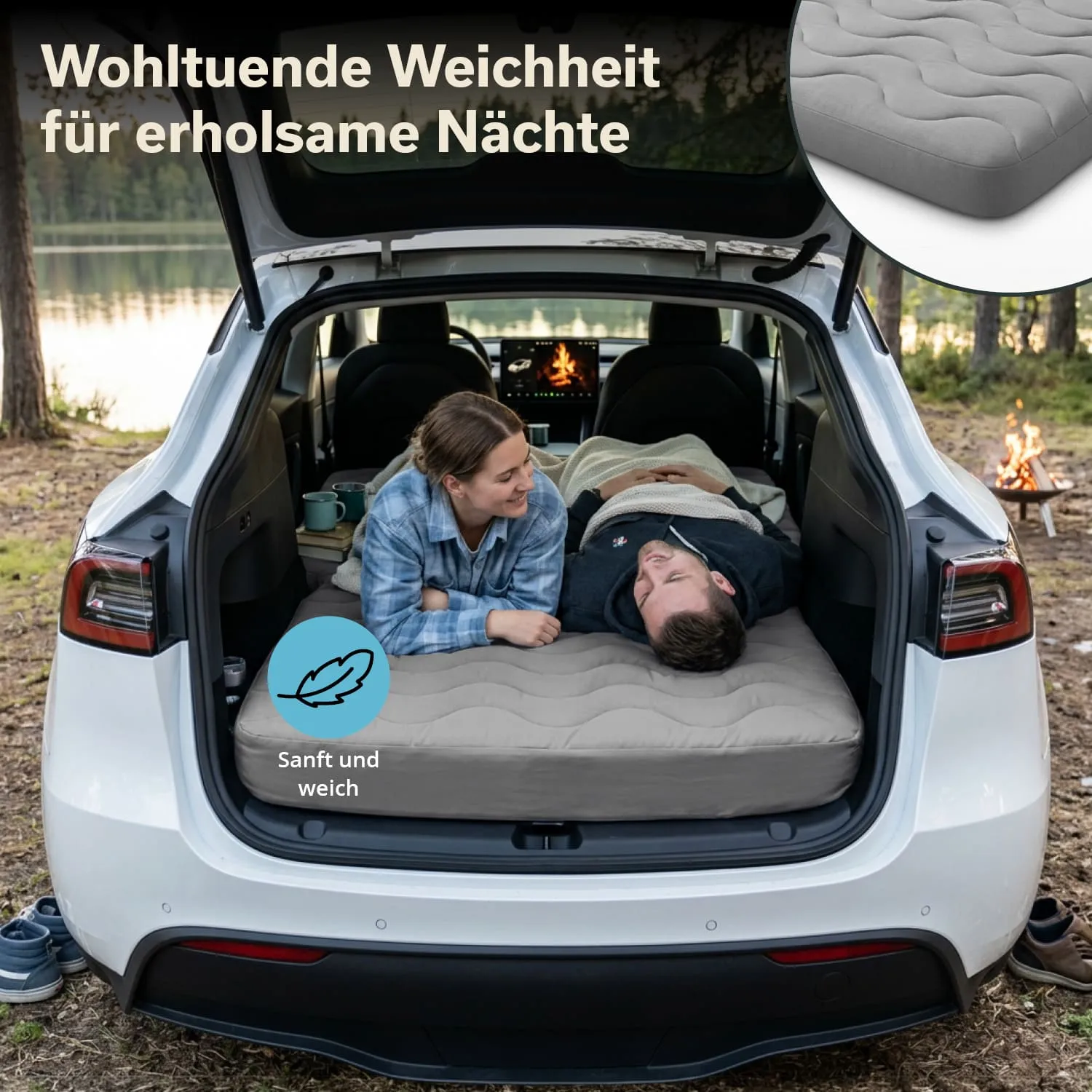 Auto Matratze Easy 3D Premium Bezug