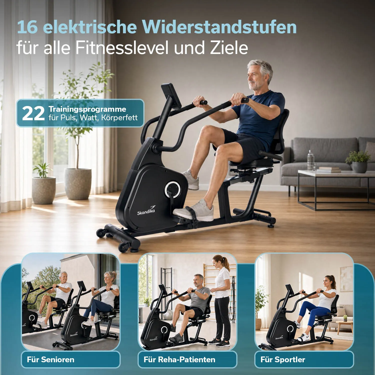 Liege-Ergometer Cykling P12 Comfort