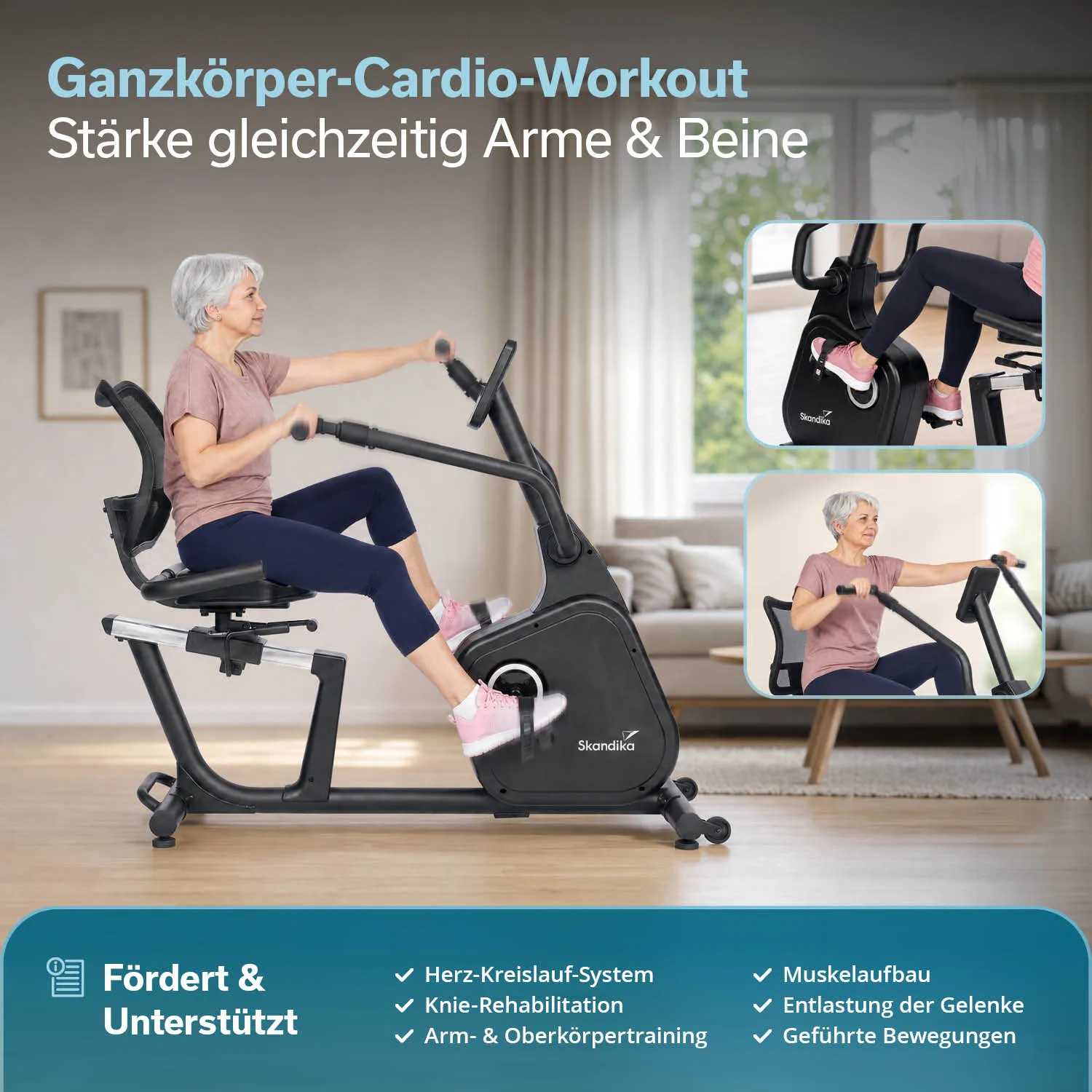 Liege-Ergometer Cykling P12 Comfort