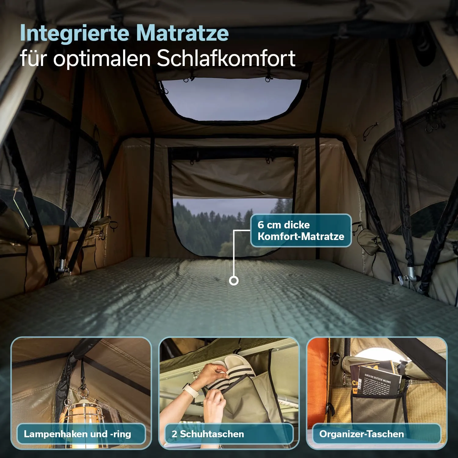Dachzelt Freeland 240 x 140 Compact Plus