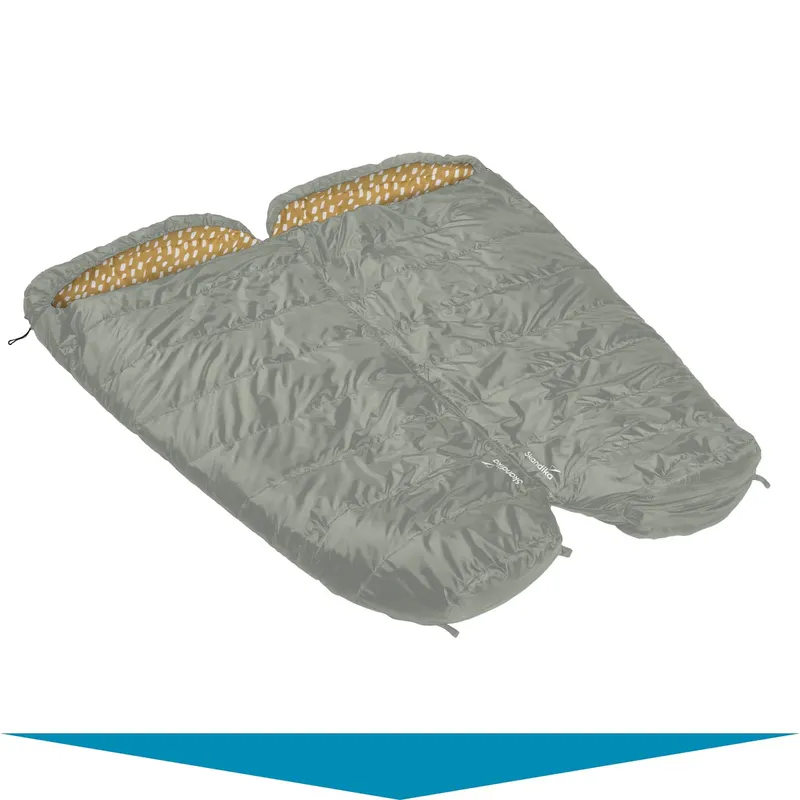 Verbinde zwei zu einem Doppelschlafsack