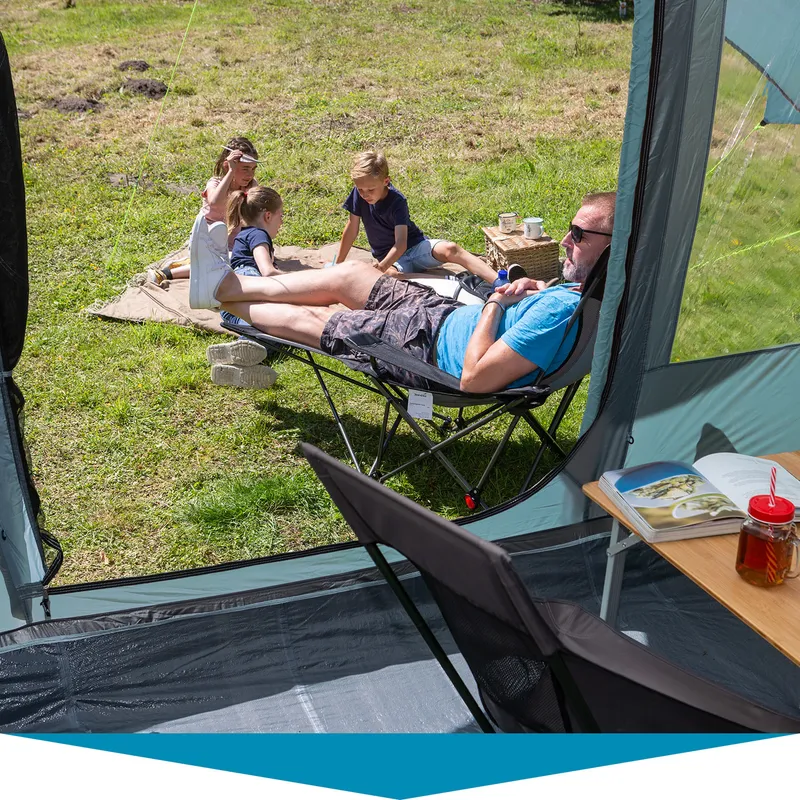 Fest eingenähter Zeltboden