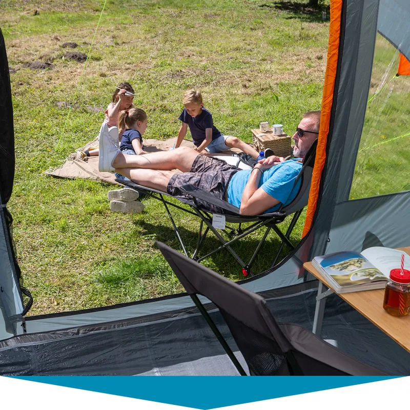 Fest eingenähter Zeltboden