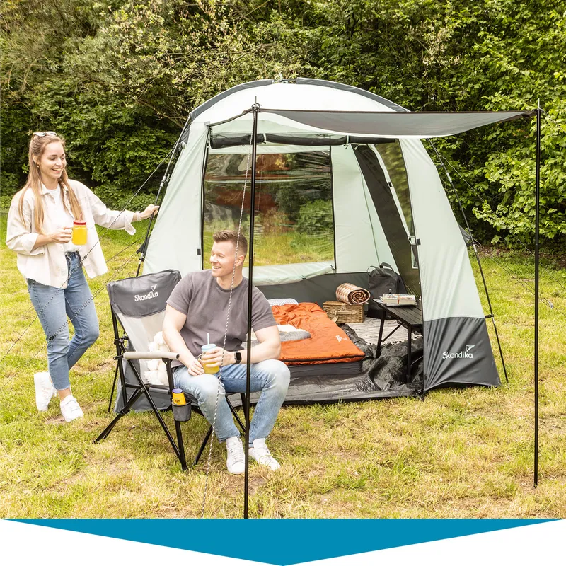 Nutzung auch als vollwertiges Campingzelt