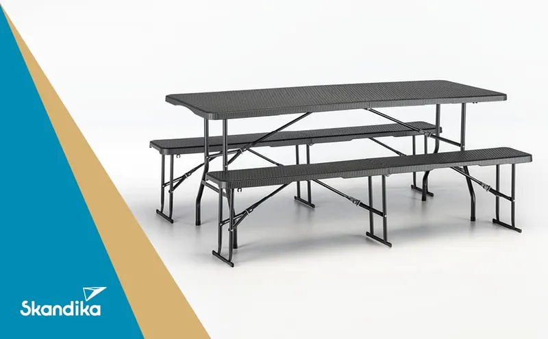 Banc pliable Masi, set de 2