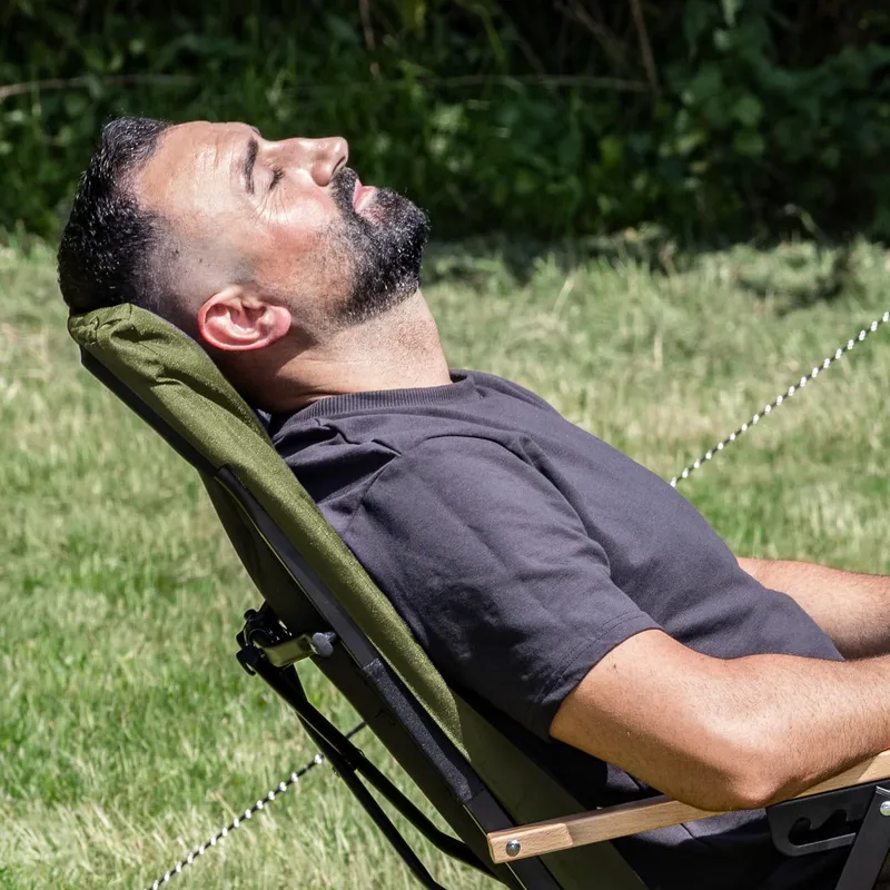 Komfortabler Campingstuhl