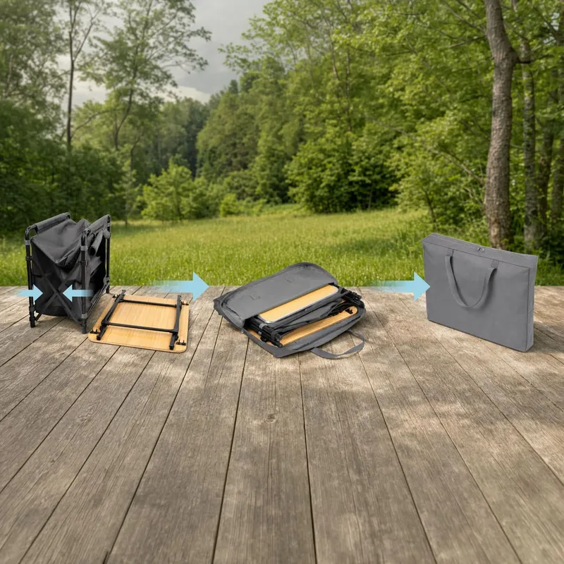 Faltmechanismus für platzsparendes Verstauen