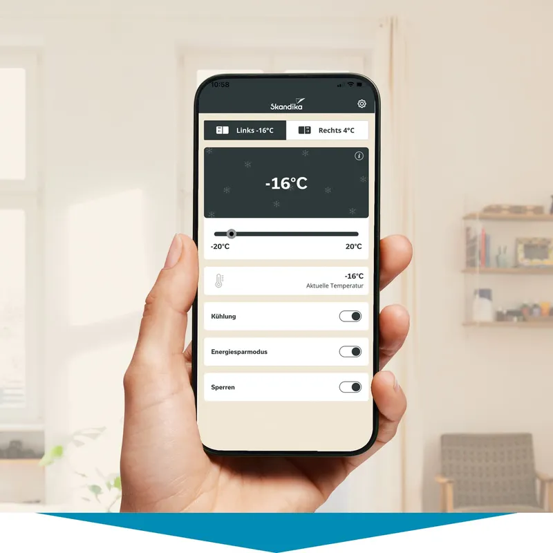Gefrierbox mit App-Steuerung