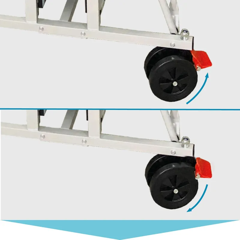 Doppelräder mit Bremsen