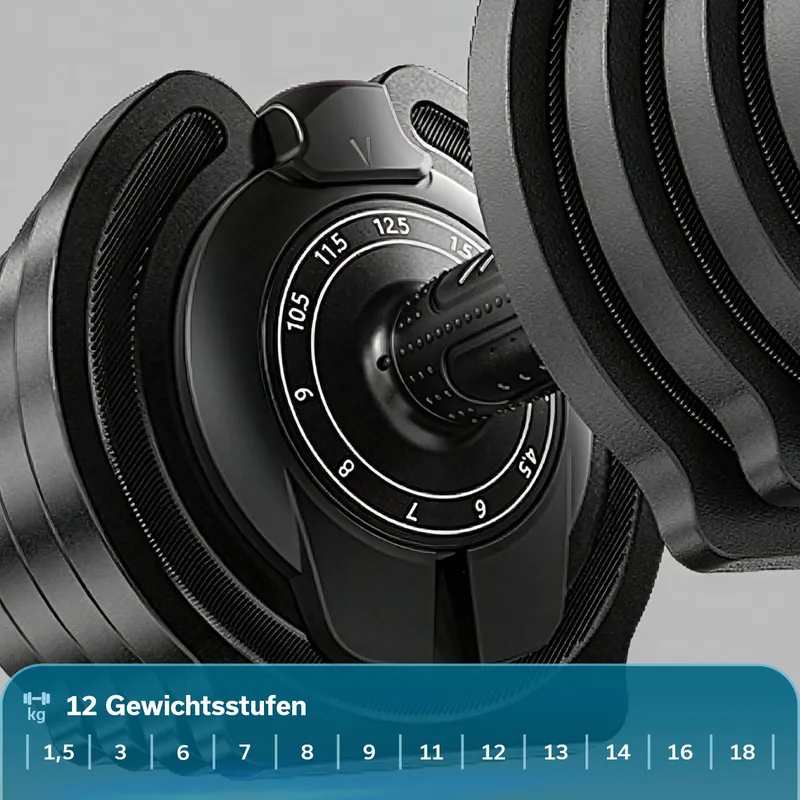 Zwölf Gewichtsstufen
